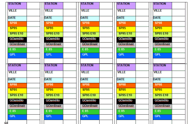 Fiche de relevé 5